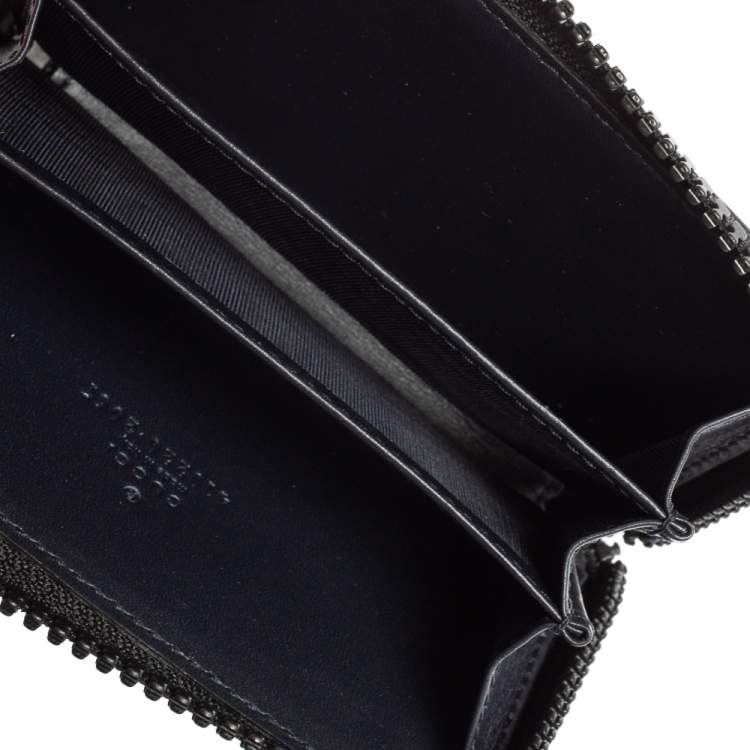 Pre Owned Gucci Blue GG Supreme Canvas Blooms Zip Around Card Case
