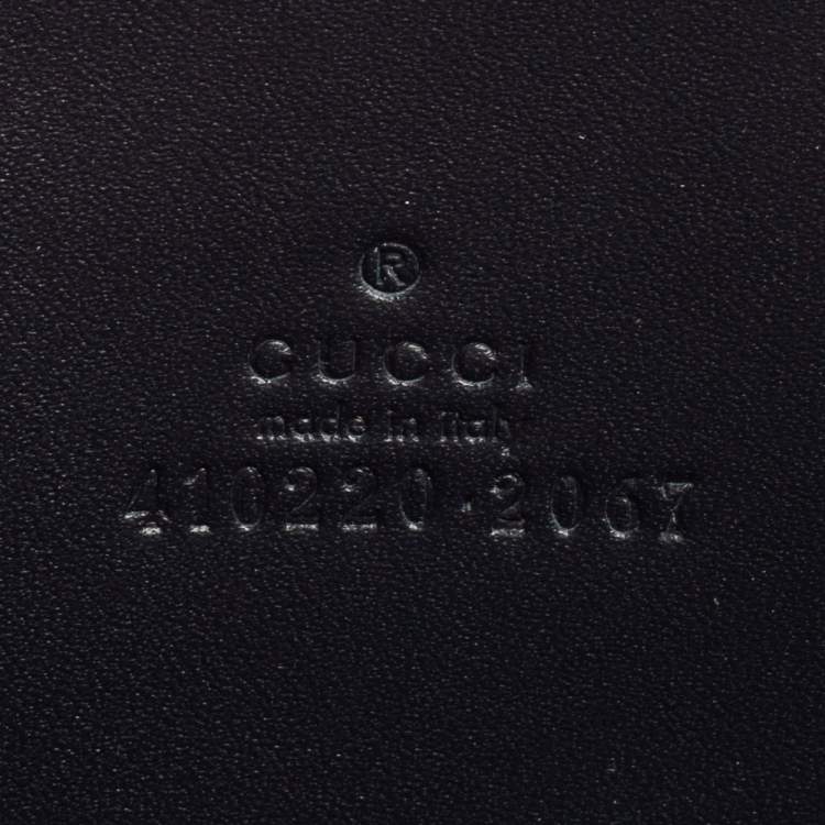 Pre Owned Gucci Blue GG Supreme Canvas Blooms Zip Around Card Case