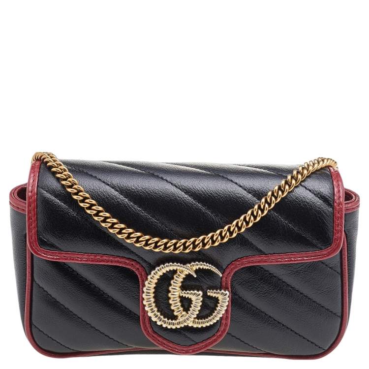 gucci black red bag