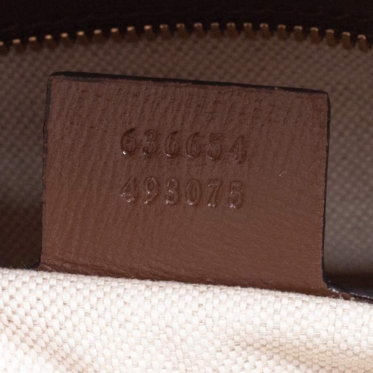 Pre Owned Gucci Beige/Ebony GG Supreme Canvas and Leather Not Fake Backpack