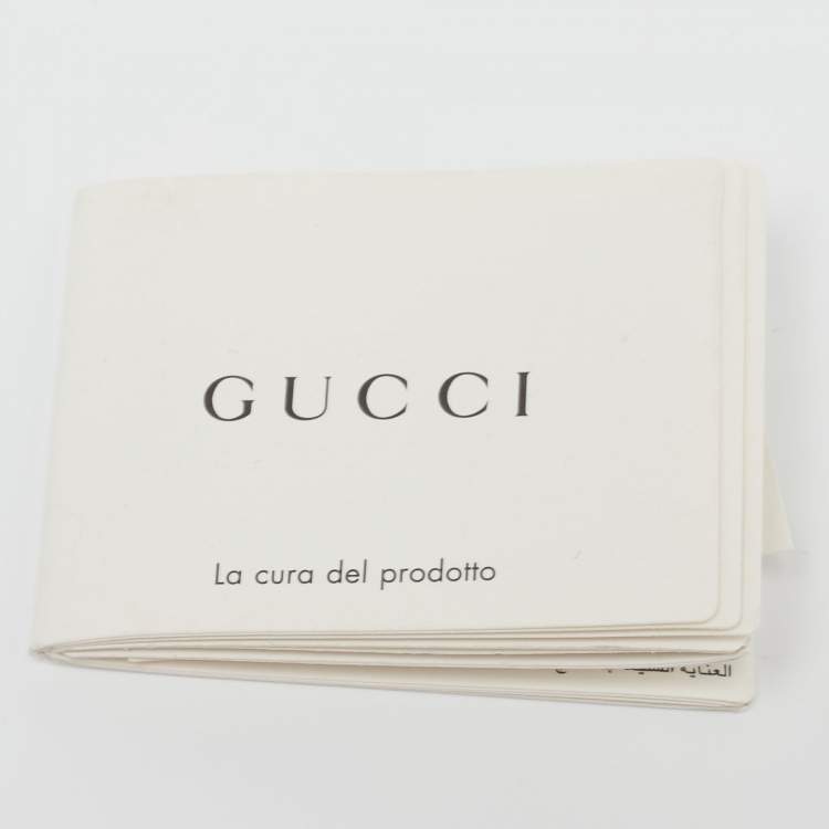 Pre Owned Gucci Beige/Brown GG Supreme Canvas and Leather Ophidia Web Compact Wallet