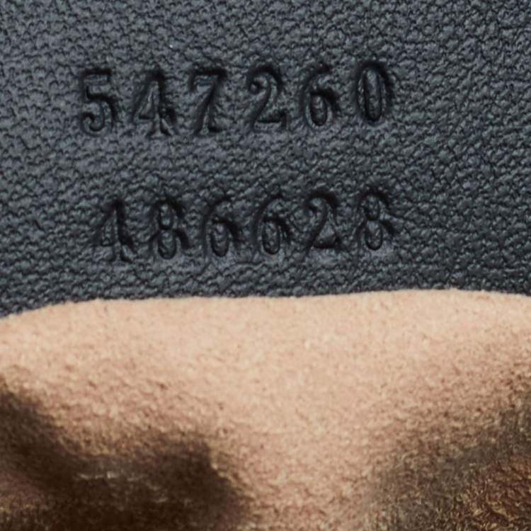 مملوكة مسبقًا Gucci Black Matelassé Leather Mini GG Marmont Top Handle Bag