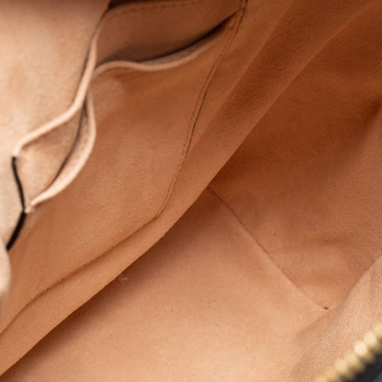 مملوكة مسبقًا Gucci Beige/Black GG Supreme Canvas And Leather Small Bees Backpack