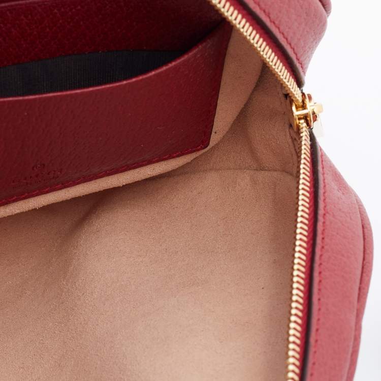 Pre Owned Gucci Multicolor/Red Flora GG Supreme Canvas and Leather Mini Ophidia Backpack