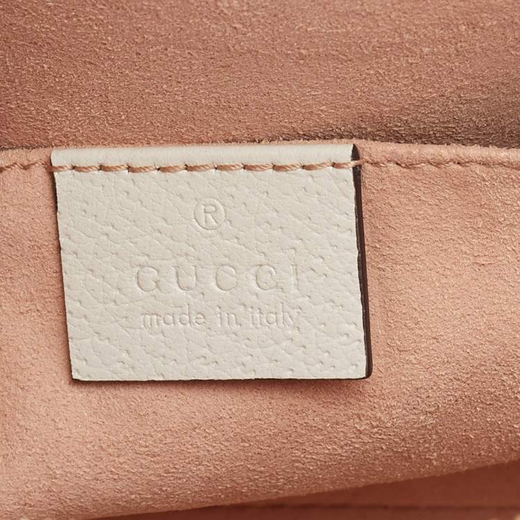 Pre Owned Gucci Multicolor/White Supreme Canvas and Leather Small Ophidia Shoulder Bag