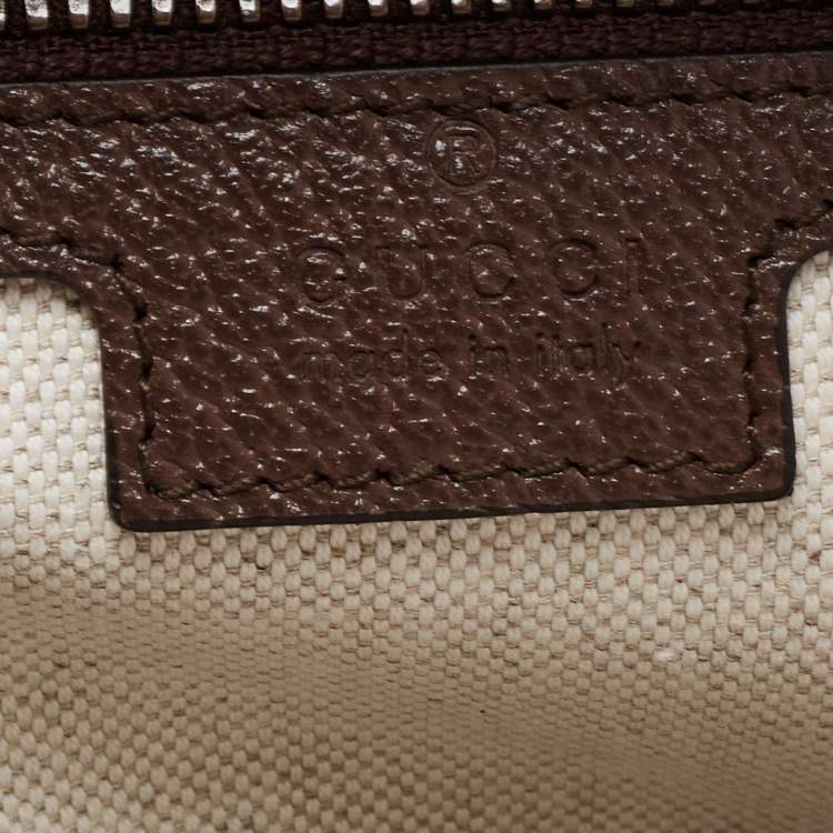 Pre Owned Gucci Beige/Ebony GG Supreme Canvas and Leather Small Ophidia Backpack
