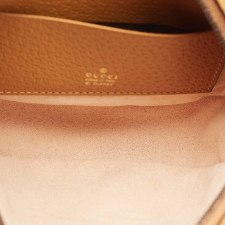 مملوكة مسبقًا Gucci x Disney Brown GG Supreme Canvas and Leather Mickey Mouse Round Backpack