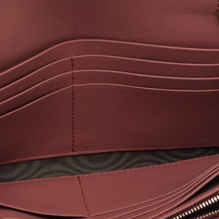 Pre Owned Gucci Multicolor GG Supreme Blooms Canvas and Leather Dionysus Wallet On Chain