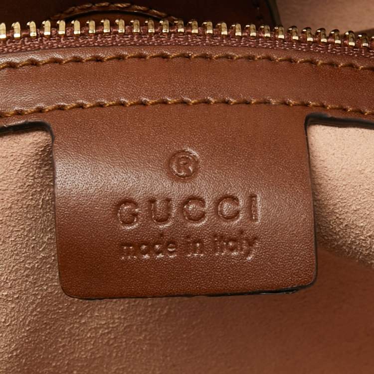 Pre Owned Gucci Brown/Beige GG Supreme Canvas Small Tote