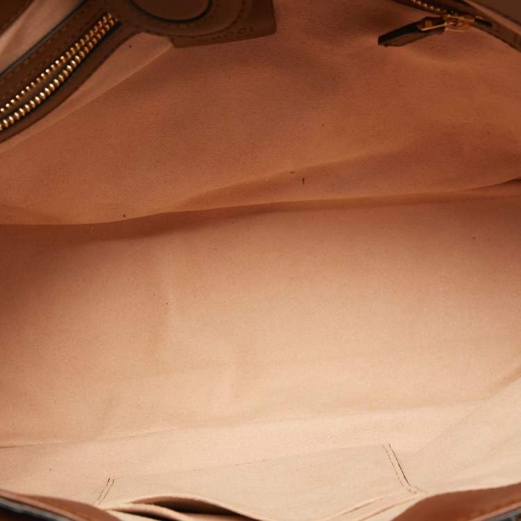 Pre Owned Gucci Brown/Beige GG Supreme Canvas Small Tote