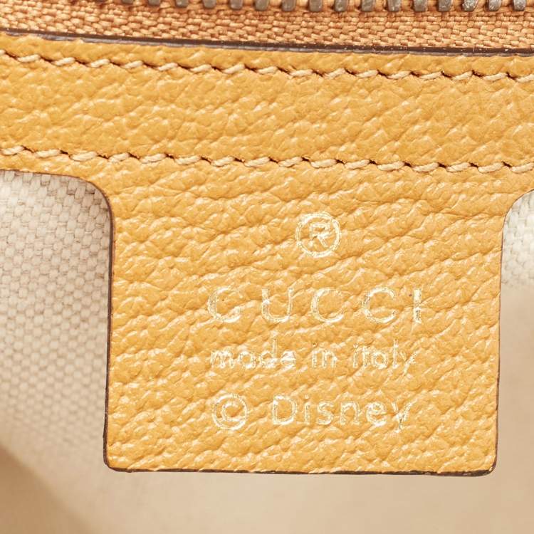 Pre Owned Gucci x Disney Tan/Beige Micro GG Supreme Canvas Small Mickey Backpack