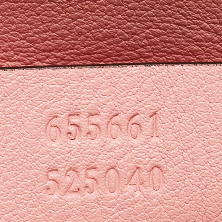 Pre Owned Gucci Pink Leather Mini Diana Tote