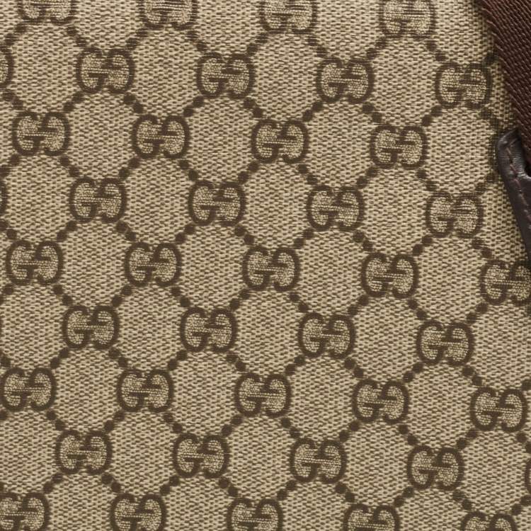 Pre Owned Gucci Beige/Ebony GG Supreme Canvas Baby Changing Bag