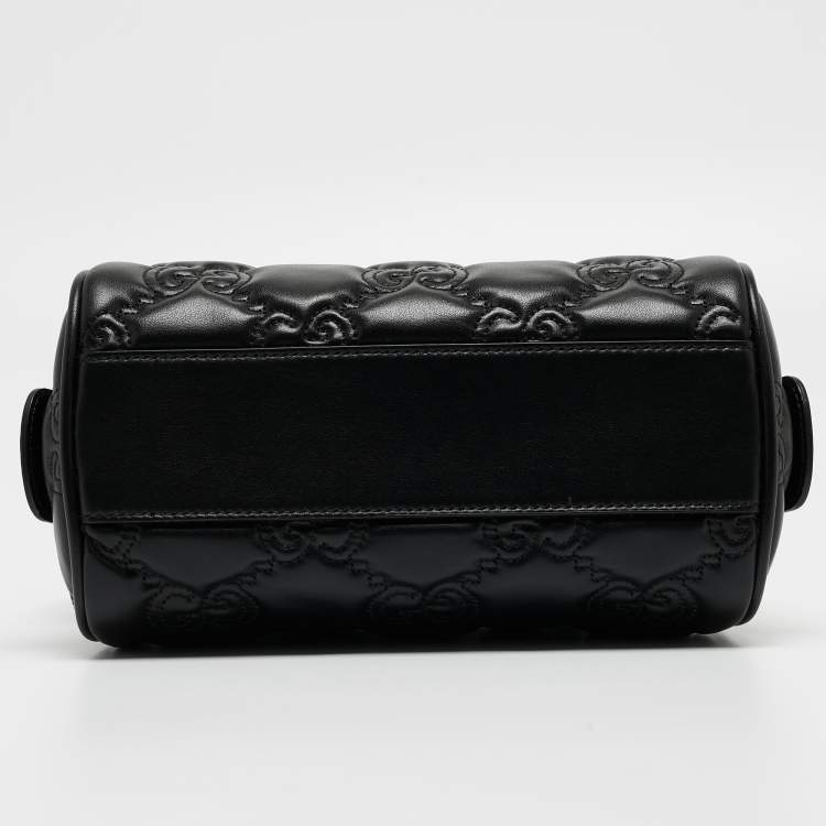 مملوكة مسبقًا Gucci Black GG Matelassé Leather Mini Bag