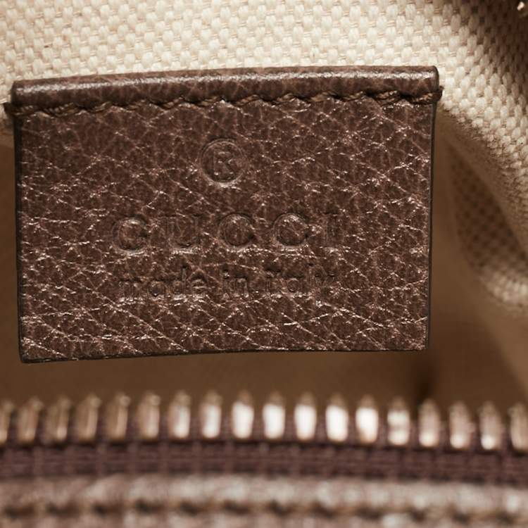Pre Owned Gucci Beige/Ebony GG Supreme Canvas Mini Ophidia Basketball Bag