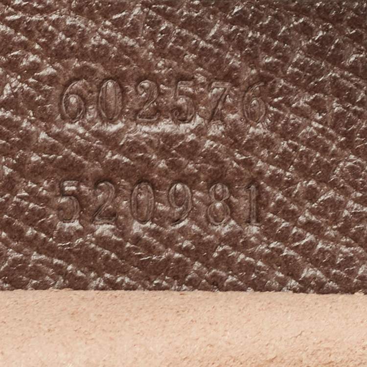 Pre Owned Gucci Beige/Ebony GG Supreme Canvas and Leather Mini Ophidia Top Handle Bag