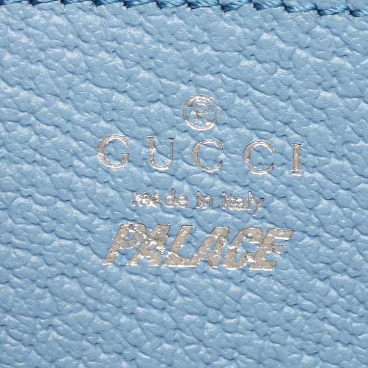 مملوكة مسبقًا Gucci x Palace Blue GG-P Canvas Half-Moon Mini Bag