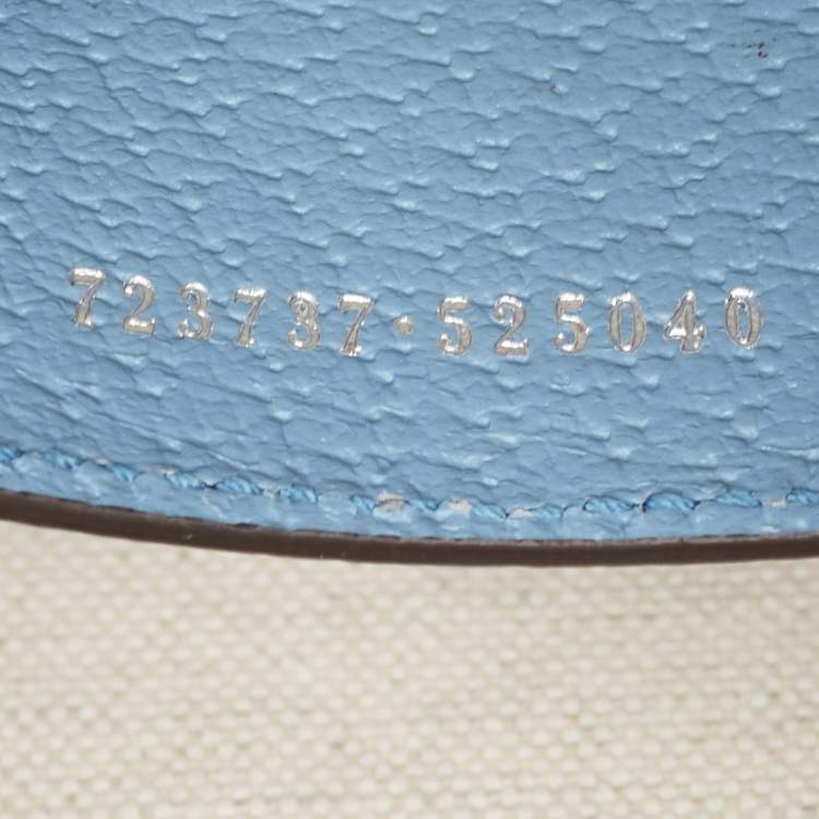 مملوكة مسبقًا Gucci x Palace Blue GG-P Canvas Half-Moon Mini Bag