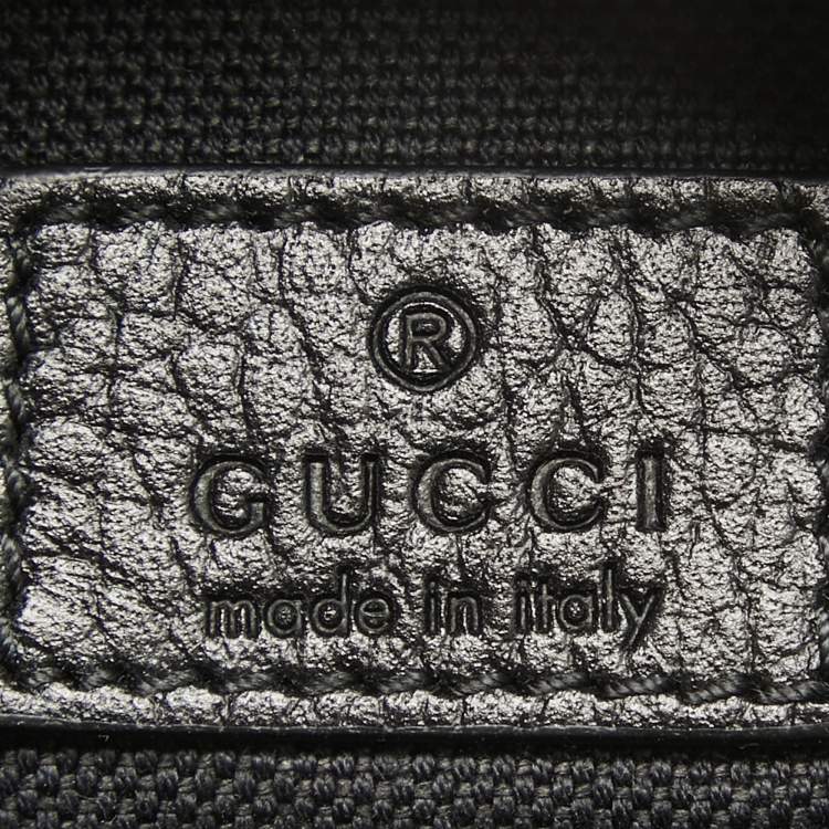 Pre Owned Gucci Black GG Supreme Canvas Tiger Print Belt Bag