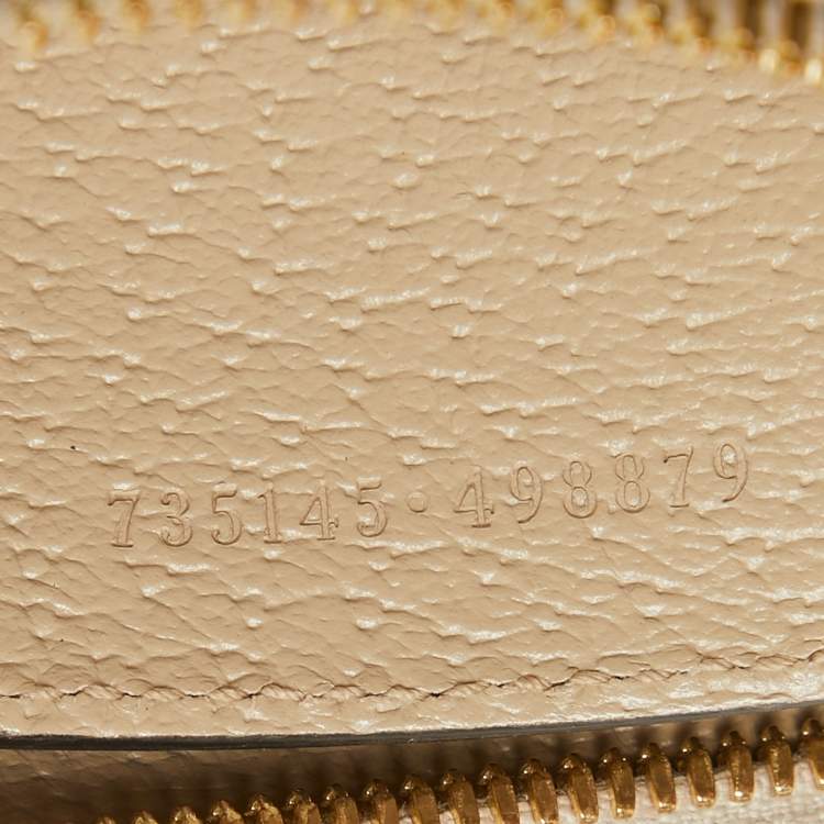 Pre Owned Gucci Beige/White GG Supreme Canvas Small Ophidia Bag