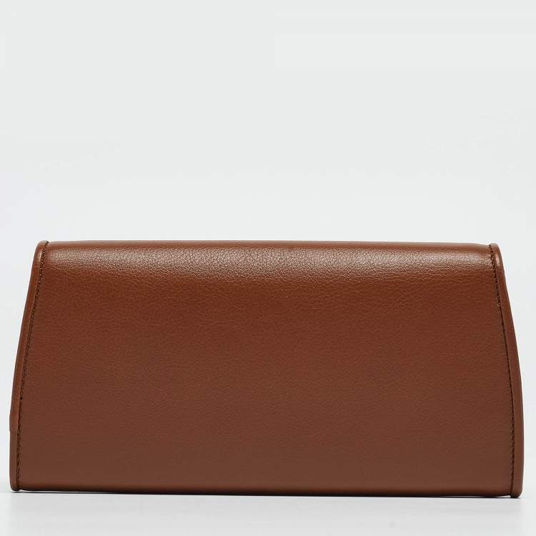 Pre Owned Gucci Brown Leather Blondie Wallet on Chain