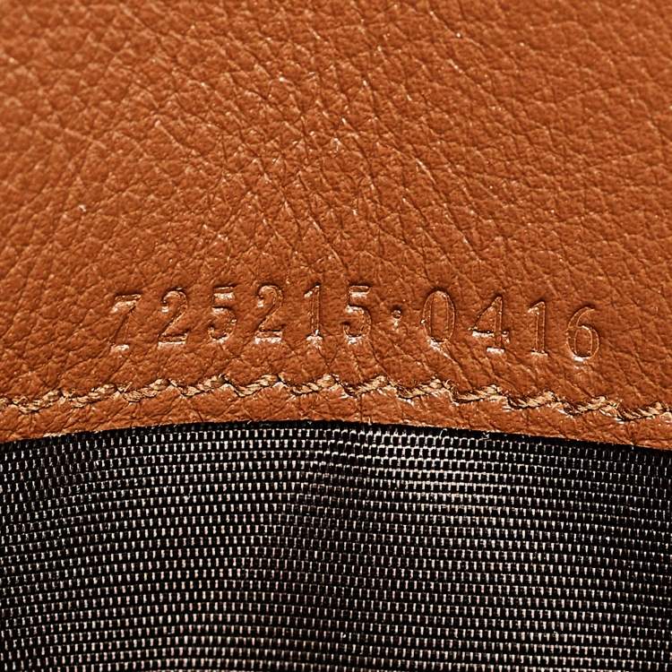 Pre Owned Gucci Brown Leather Blondie Wallet on Chain