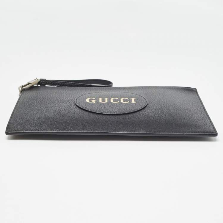 Pre Owned Gucci Black Leather Off The Grid Clutch