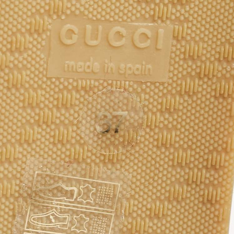 Pre Owned Gucci Pink GG Canvas Espadrille Flats Size 37