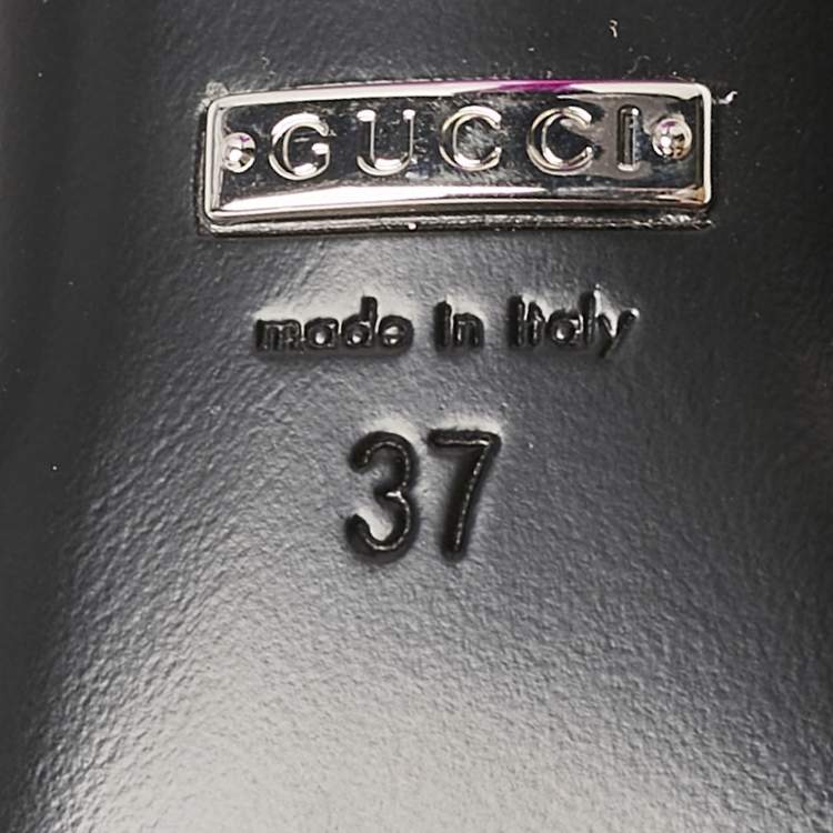 Pre Owned Gucci Pink Satin Galactica Crystal Embellished Slide Sandals Size 37