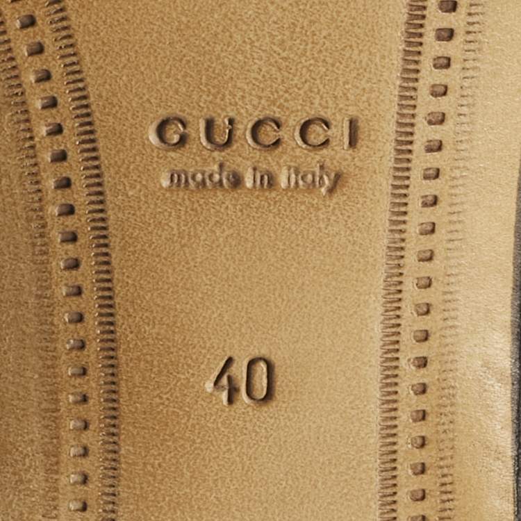 Pre Owned Gucci Light Blue Suede Jordaan Loafers Size 40