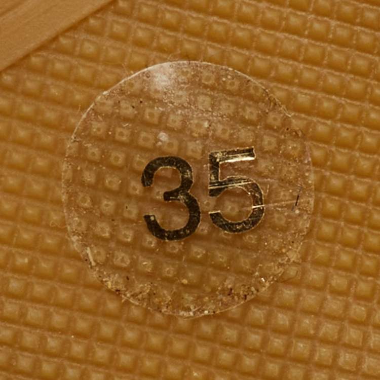 Pre Owned Gucci Multicolor Floral Print Canvas Espadrille Flats Size 35