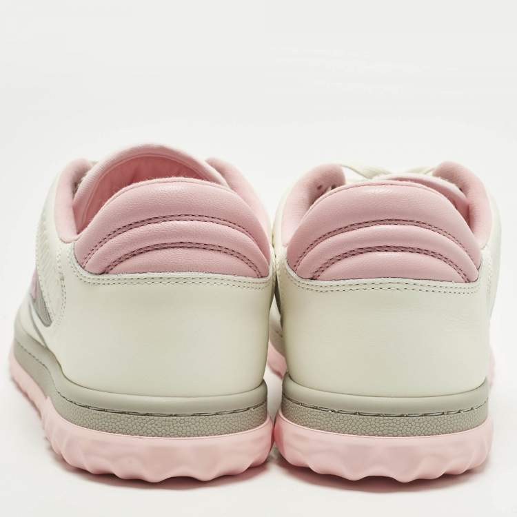 مملوك ة مسبقًا Gucci Mac80 Size 38 Multicolor Leather and Fabric Low Top Sneakers