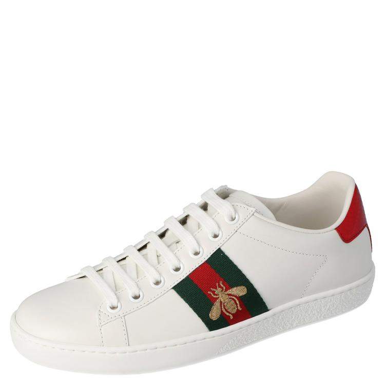 gucci white leather sneakers