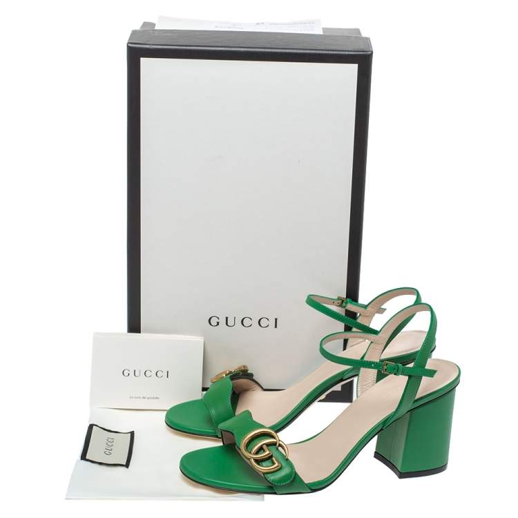 green gucci marmont shoes