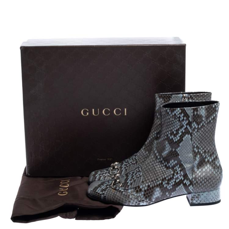 grey gucci boots