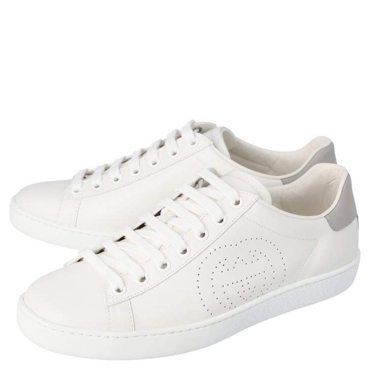 مملوكة مسبقًا Gucci White Ace Sneakers Size 38