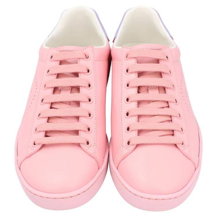 Pre Owned Gucci Pink Ace Sneakers Size 38