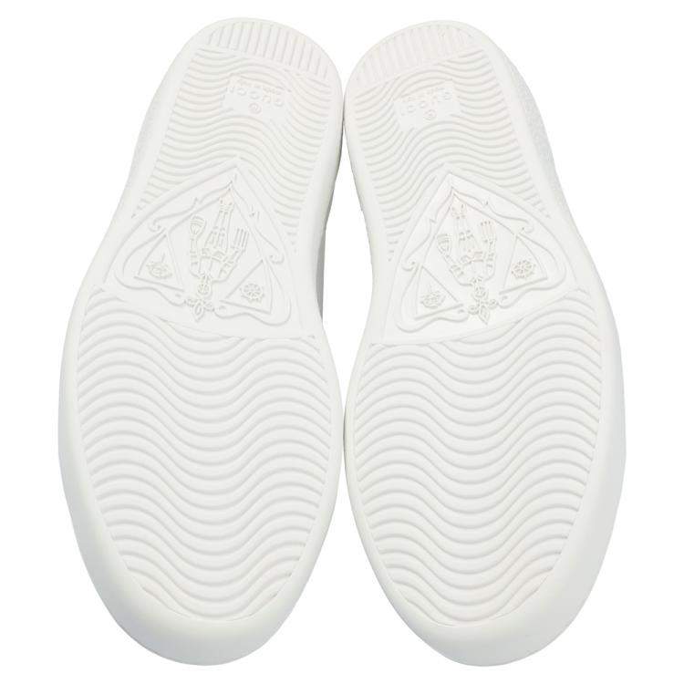 Pre Owned Gucci White Ace Sneakers Size 36.5