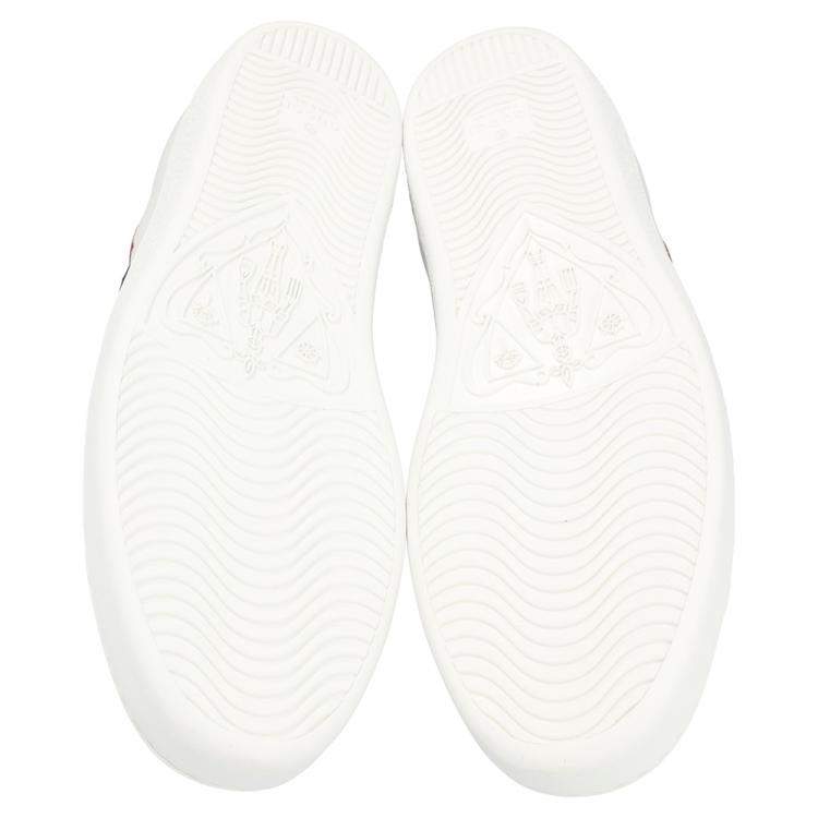 Pre Owned Gucci Ace Embroidered Heart Sneaker Size 41