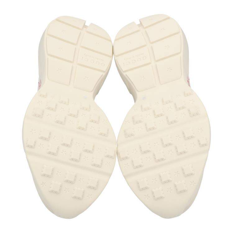Pre Owned Gucci White Disk Rhyton Sneakers Size 40