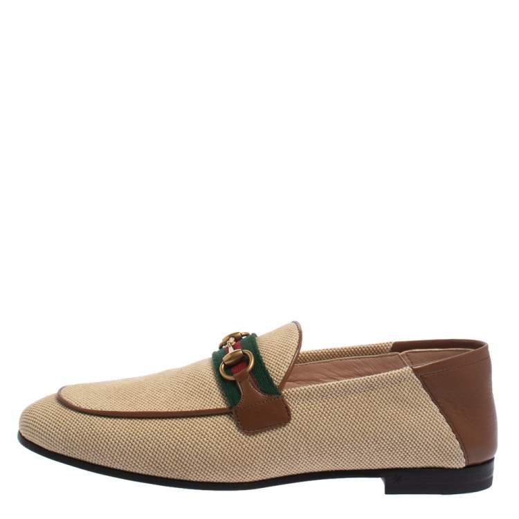 Gucci brixton best sale loafer beige