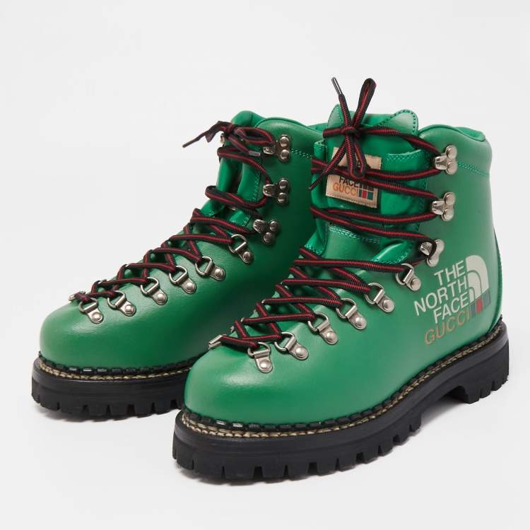 GUCCI X The North Face Leather Hiking Boots