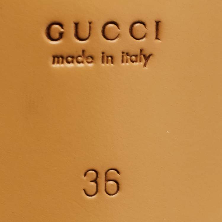 Pre Owned Gucci Black Leather Horsebit Foldable Loafers Size 36