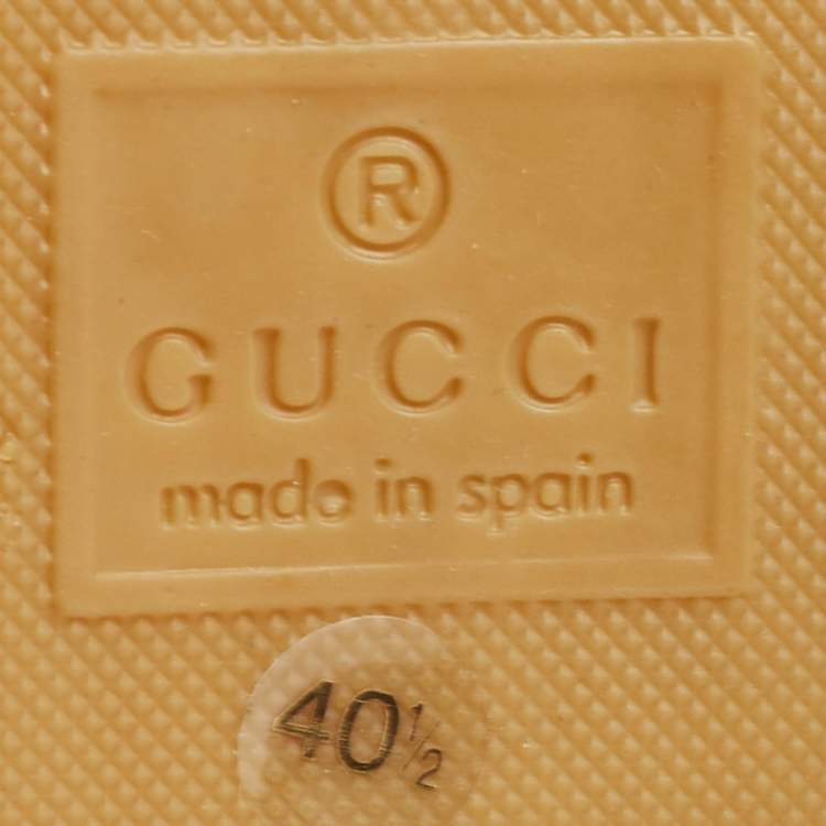 Pre Owned Gucci Blue Matelassé Leather GG Marmont Espadrille Flats Size 40.5