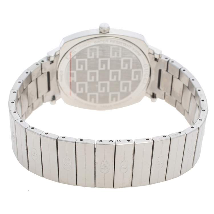 Pre Owned Gucci White Stainless Steel Disney x Gucci Grip YA157419 Unisex Wristwatch 38 mm