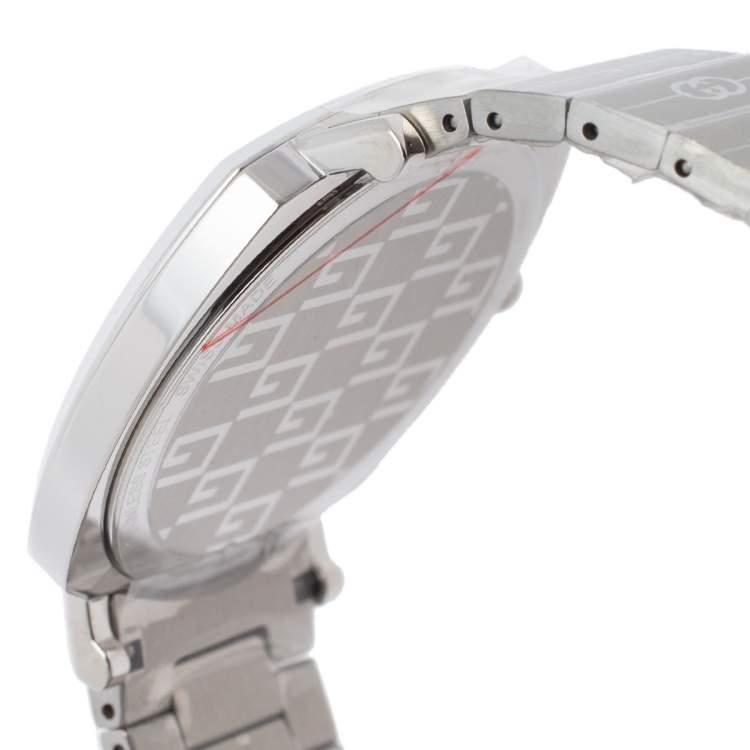 Pre Owned Gucci Silver Stainless Steel Grip YA157410 Women's Wristwatch 38 mm