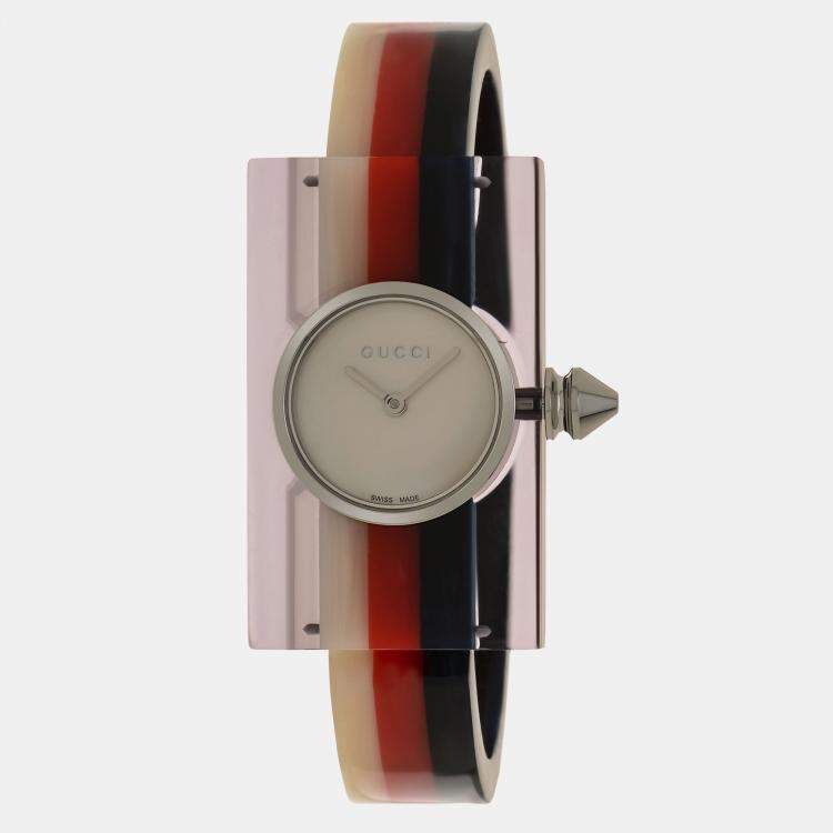 Gucci Vintage Web Mother of Pearl Resin Quartz Women's Watch 40 mm x 24 mm  Gucci | TLC