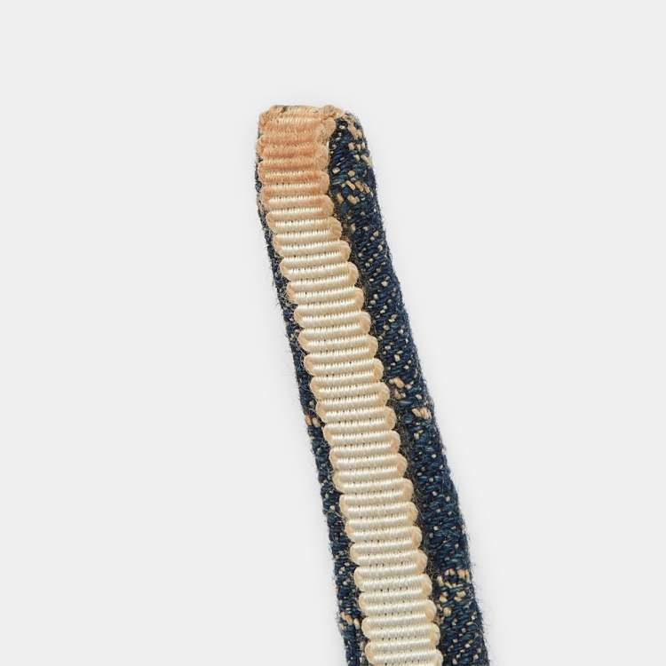 Pre Owned Gucci Blue GG Denim Headband 