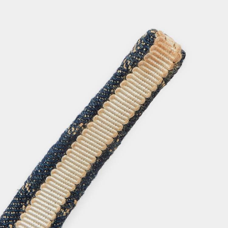 Pre Owned Gucci Blue GG Denim Headband 