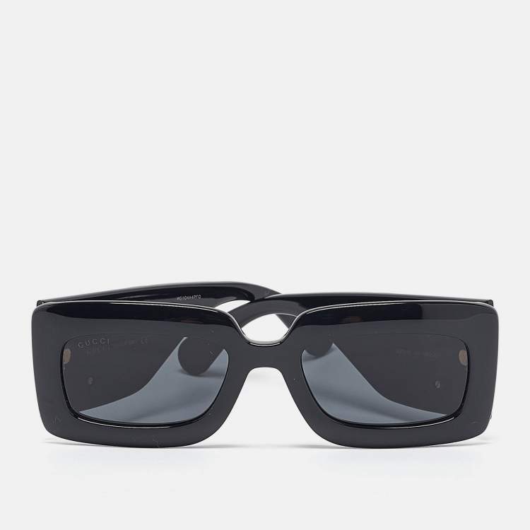 مملوكة مسبقًا Gucci Black GG0811S Frame Rectangle Sunglasses